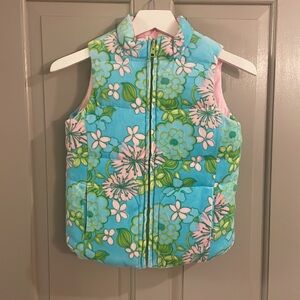 Lilly Pulitzer Down Reversible Girls Vest